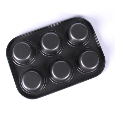 Picture of 6 Cups Carbon steel Mini Muffin Bun Pan non-stick Cupcake Baking Bakeware Mould Tray Cake mold