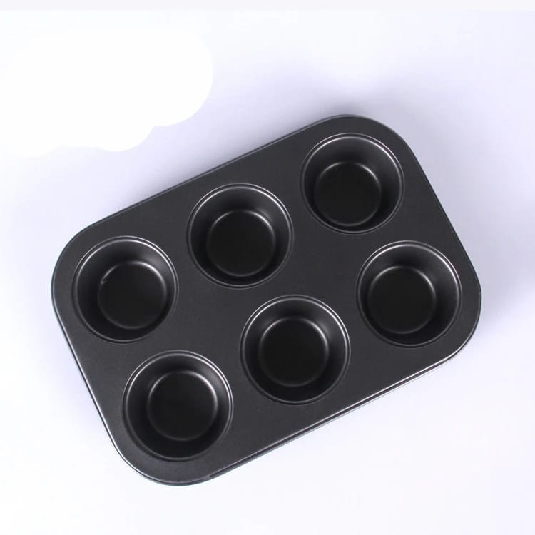 Picture of 6 Cups Carbon steel Mini Muffin Bun Pan non-stick Cupcake Baking Bakeware Mould Tray Cake mold