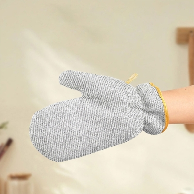 Picture of 2PCS Silver Wire Dishwashing Gloves PVC Non Scratch Metal Wire Dishcloth