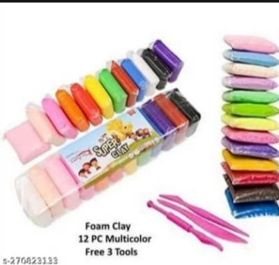 Picture of 12 Colors Soft Super Light Clay Modeling Air Dry Clay For DIY Handmade Toys