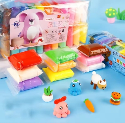Picture of 12 Colors Soft Super Light Clay Modeling Air Dry Clay For DIY Handmade Toys