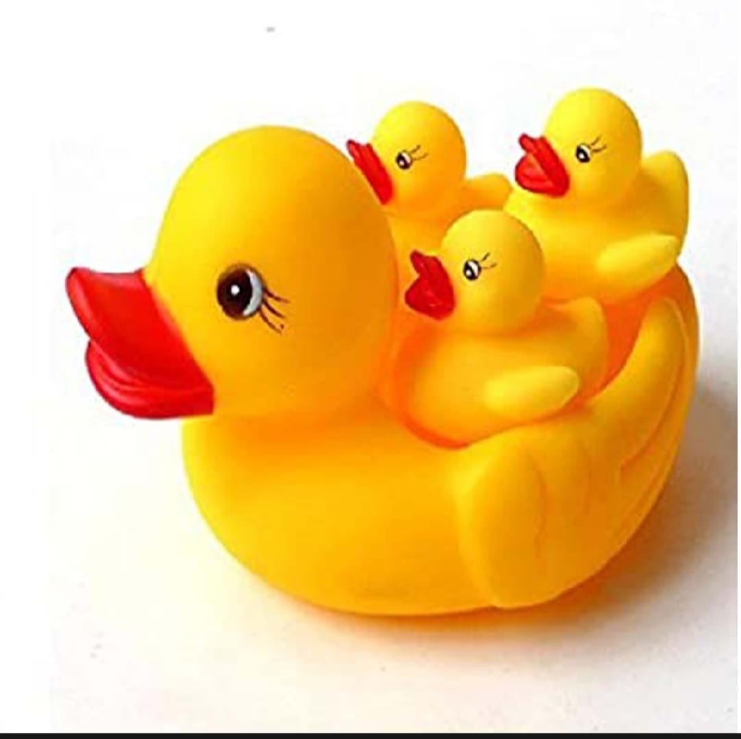 Picture of Exclusive Duck Bath Toy for Baby- Soft Toys-4 Pcs set