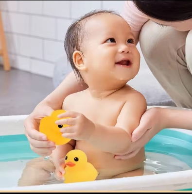 Picture of Exclusive Duck Bath Toy for Baby- Soft Toys-4 Pcs set