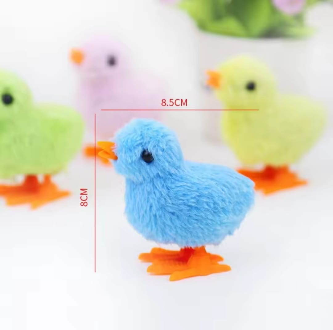 Picture of 1Pcs Chicken Shaped Interactive Plush Children Toys Cute Simulation Bunny Chick Moving Toy Clockwork Racing Funny Teaser Toy Easter Gift