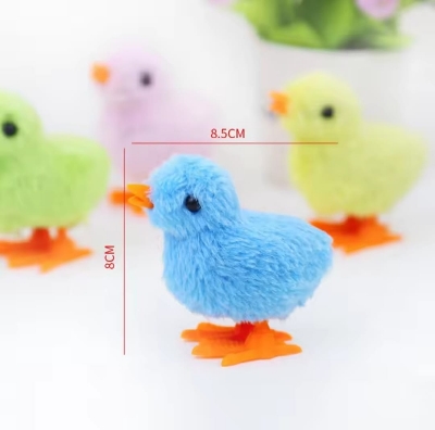 Picture of 1Pcs Chicken Shaped Interactive Plush Children Toys Cute Simulation Bunny Chick Moving Toy Clockwork Racing Funny Teaser Toy Easter Gift