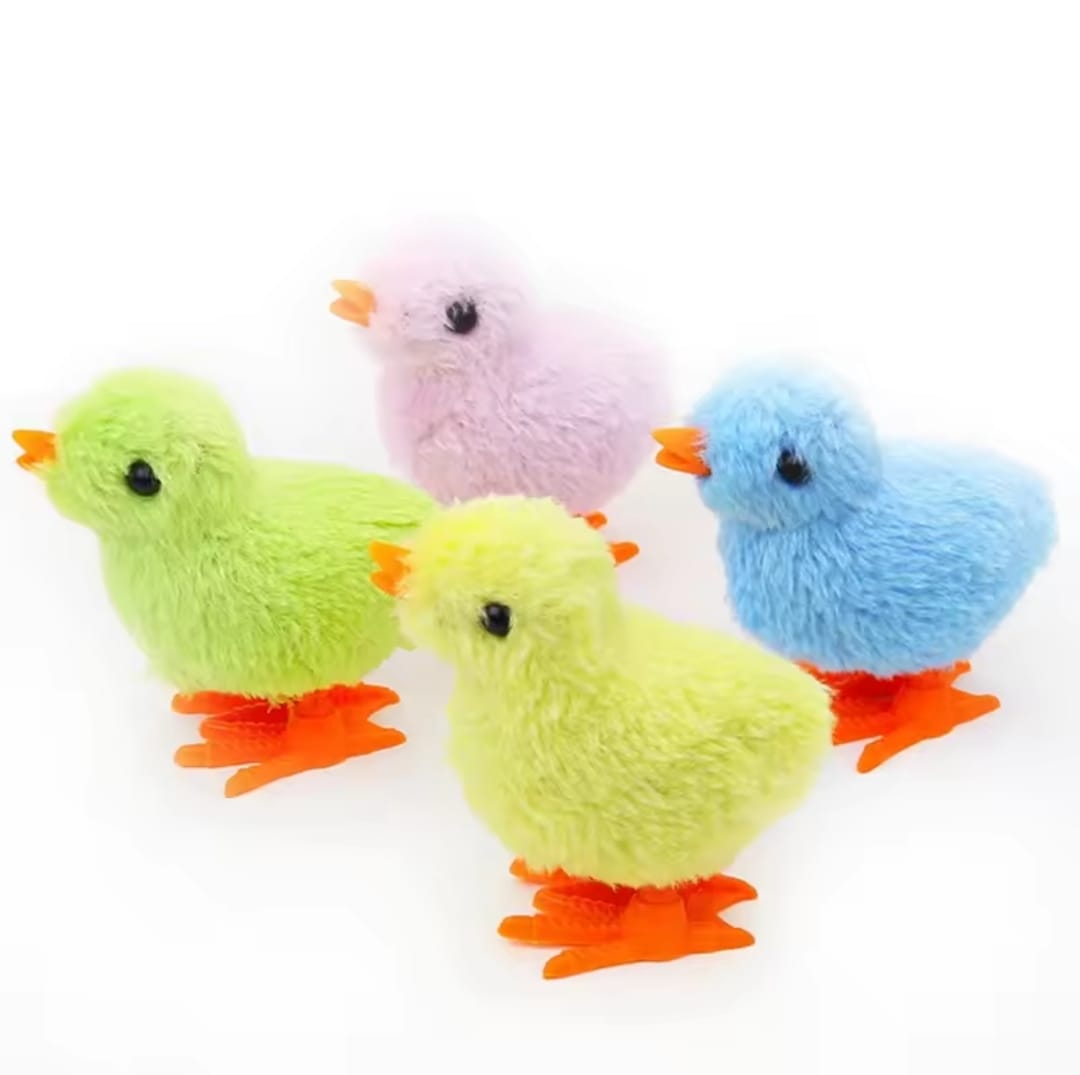 Picture of 1Pcs Chicken Shaped Interactive Plush Children Toys Cute Simulation Bunny Chick Moving Toy Clockwork Racing Funny Teaser Toy Easter Gift