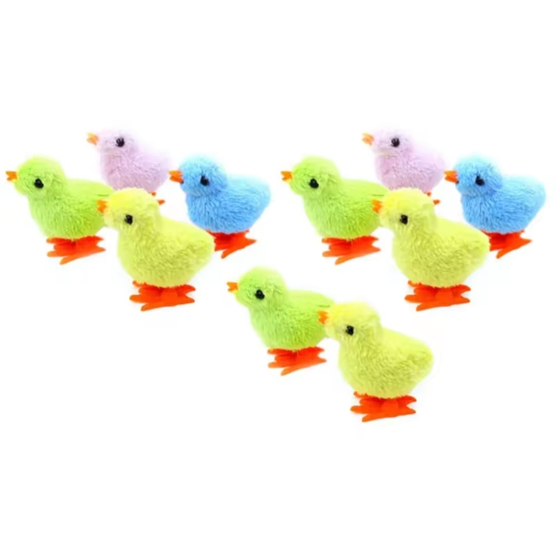 Picture of 1Pcs Chicken Shaped Interactive Plush Children Toys Cute Simulation Bunny Chick Moving Toy Clockwork Racing Funny Teaser Toy Easter Gift