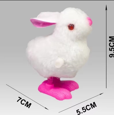 Picture of 1Pcs Rabbit Shaped Interactive Plush Children Toys Cute Simulation Bunny Chick Moving Toy Clockwork Racing Funny Teaser Toy Easter Gift