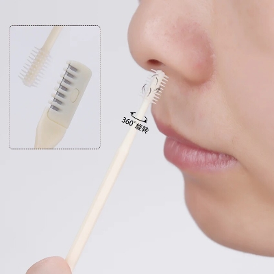 Picture of Nose Hair Cleaner 3Pcs Double Head Nose Hair Trimer