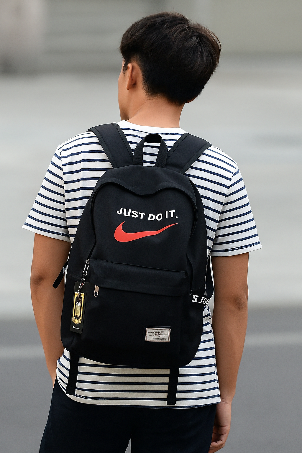 Picture of Nike “Just Do It” Black Backpack – Stylish & Durable Everyday Bag