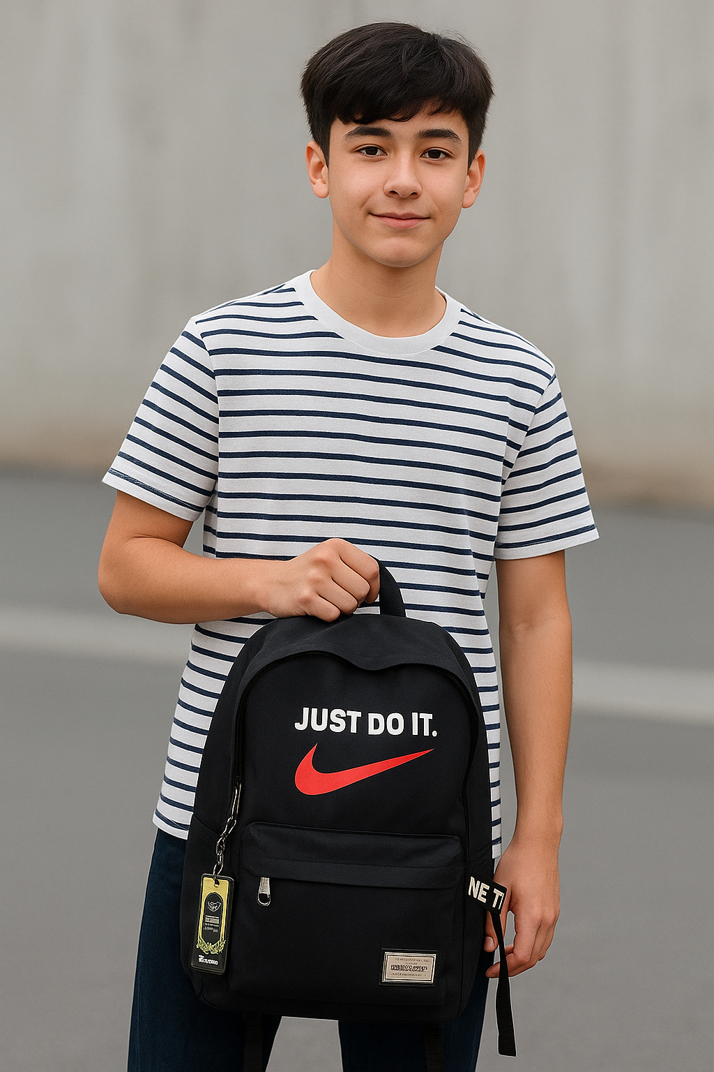 Picture of Nike “Just Do It” Black Backpack – Stylish & Durable Everyday Bag