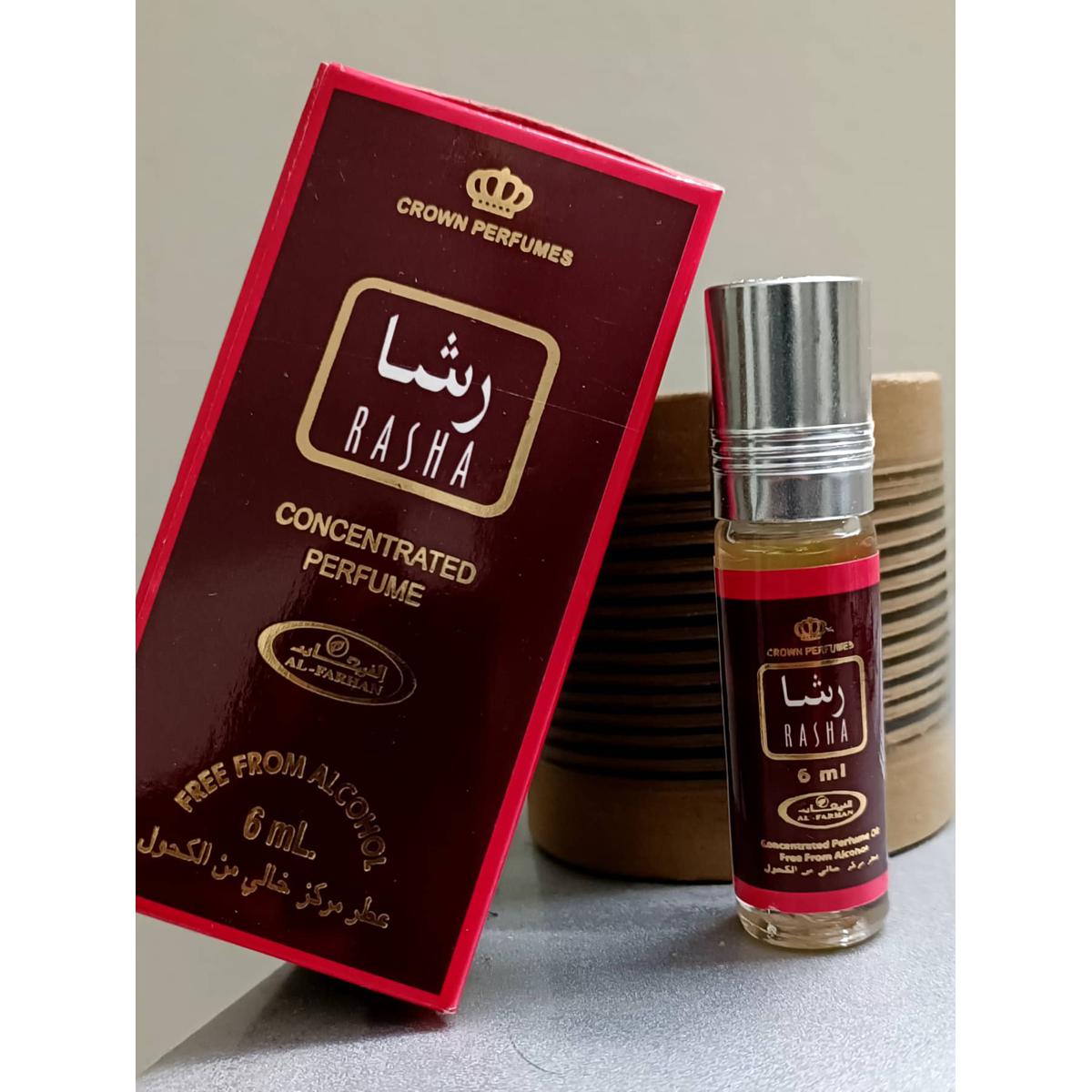Picture of Rasha by Al Farhan Attar for Men and Women Non Alcoholic Perfume Long Lasting Ator - 6ml