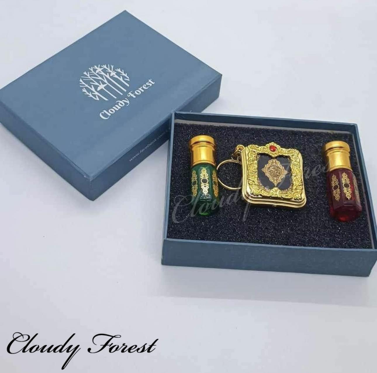 Picture of Tohuran Premium Package Attor  Mini Quran, Amir-Al-Oud, Cool-Water Long Lasting Attar/Perfume Each-3ml