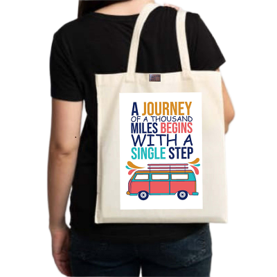 Picture of Canvas Tote Bag/Fashionable Top Handle Bag with Zipper for girls For University/College/Trenndy Fashionable Women