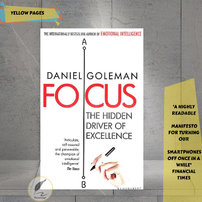 Picture of Focus: The H i d d e n Driver of Excellence by Daniel Goleman - Yellow - Paperback