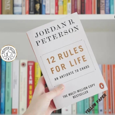 Picture of 12 Rules for Life: An Antidote to Chaos by Jordan Peterson - Yellow - Paperback