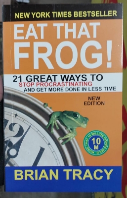Picture of Eat That Frog!: 21 Great Ways to Stop Procrastinating and Get More Done in Less Time by Brian Tracy -Yellow - Paperback