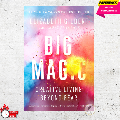 Picture of Big Magic: Creative Living Beyond Fear by Elizabeth Gilbert - Yellow - Paperback