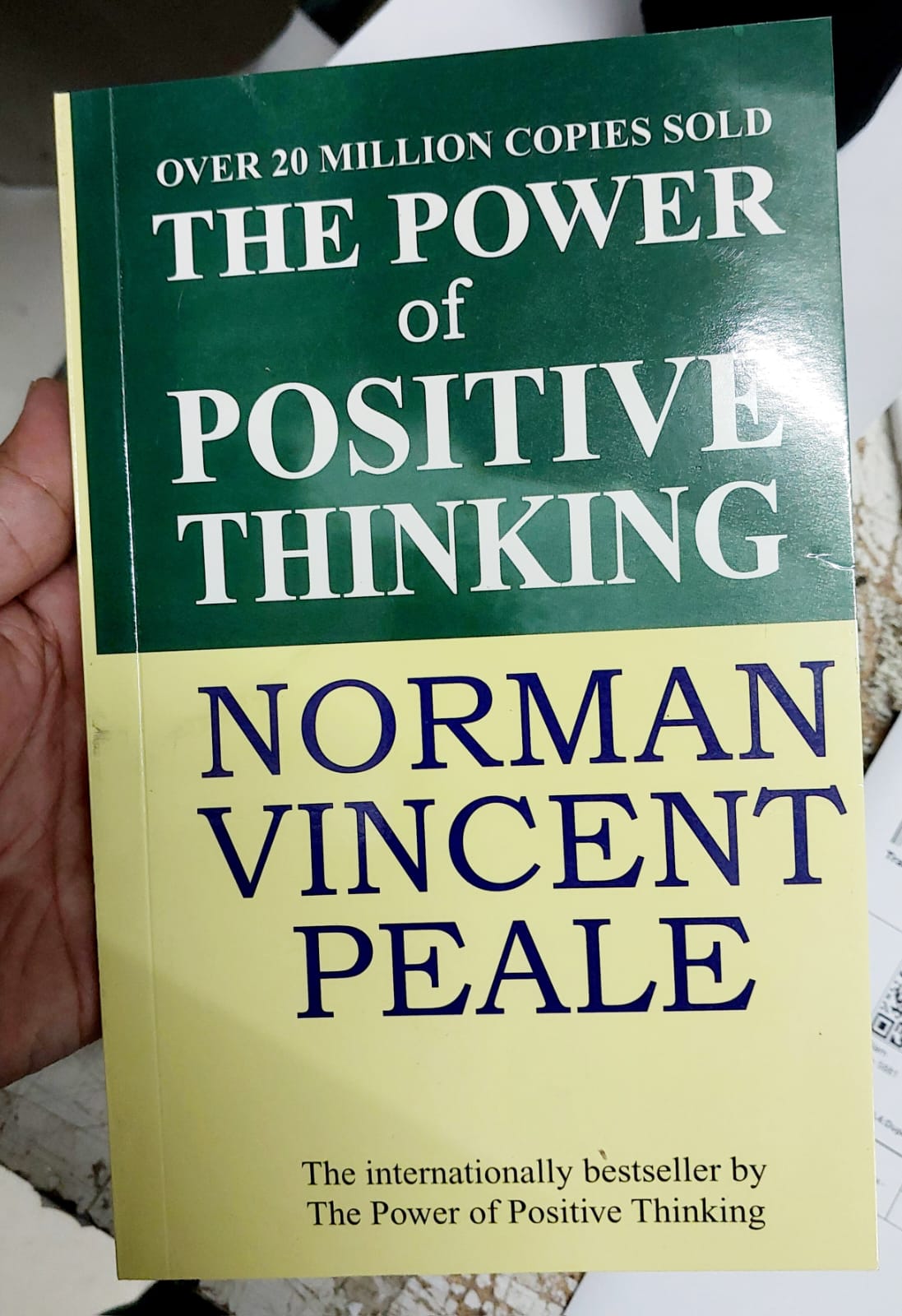 Picture of The Power of Positive Thinking by Norman Vincent Peale - Yellow - Paperback