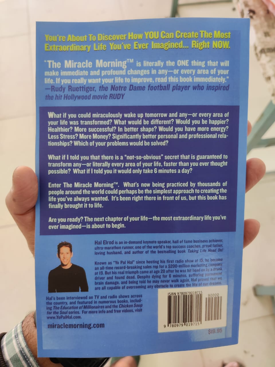 Picture of The Miracle Morning (Before 8AM) by Hal Elrod | Premium Quality