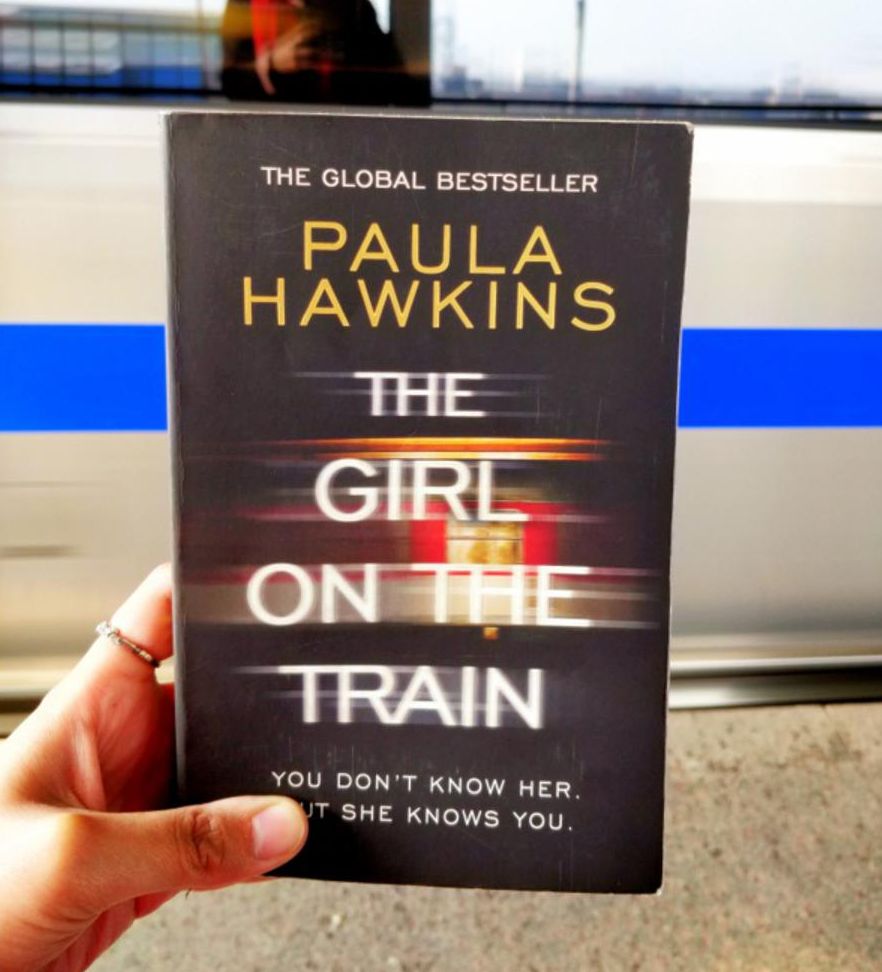 Picture of The Girl on the Train by Paula Hawkins - Yellow - Paperback