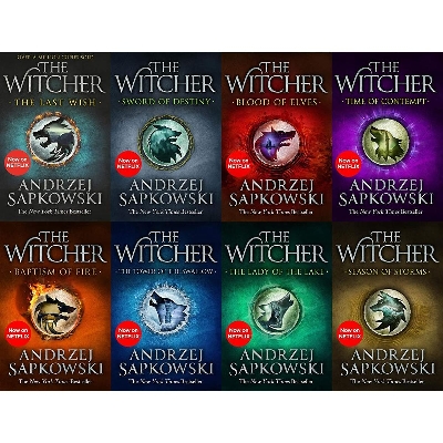 Picture of The Witcher Series by Andrzej Sapkowski 8 Books Collection Set (The Last Wish, Blood of Elves, Time of Contempt, Baptism of Fire, Tower of The Swallow, Lady of The Lake, Season of Storms)