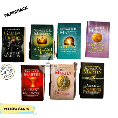 Picture of A Game of Thrones 7 Books Set by George R R Martin - Yellow - Paperback