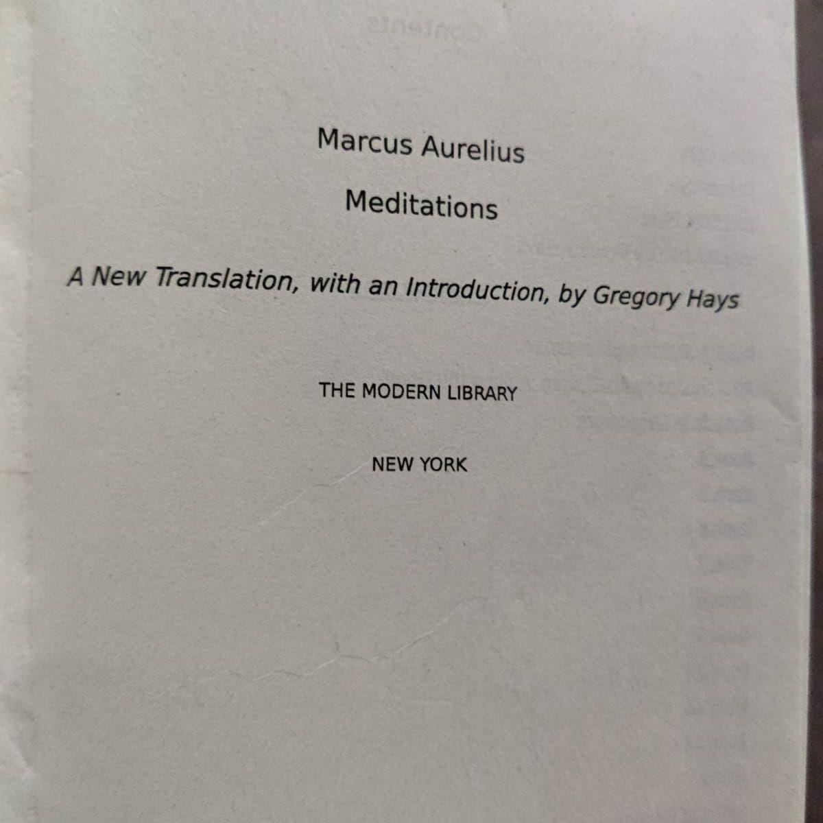 Picture of Meditations by Marcus Aurelius translated by Gregory Hays