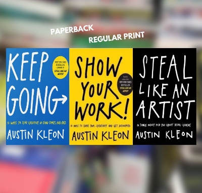 Picture of Austin Kleon Three Book Set (Steal Like An Artist+Show Your Work+Keep Going)