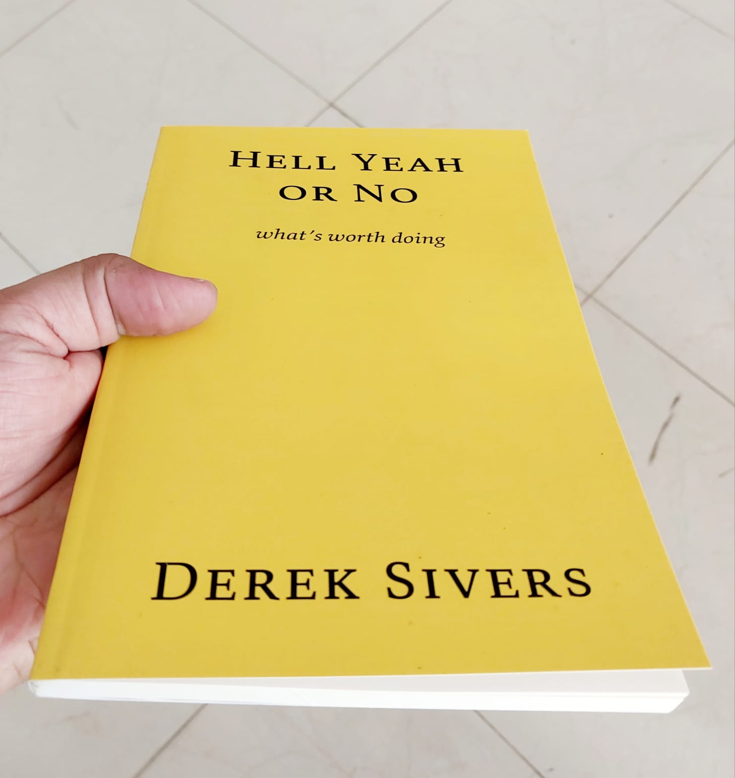Picture of Hell Yeah or No: what's worth doing by Derek Sivers