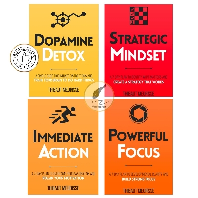 Picture of Productivity Series (4 Book Set) by Thibaut Meurisse (Dopamine Detox, Immediate Action, Powerful Focus, Strategic Mindset) - English - Paperback