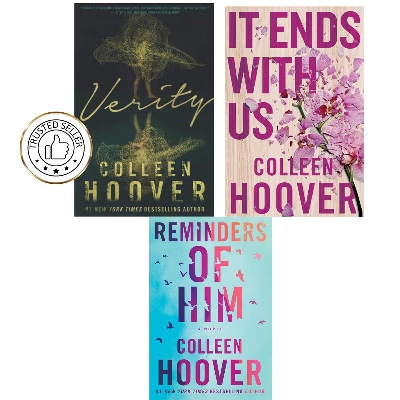 Picture of Colleen Hoover 3 Books Collection Set (Verity, Reminders of Him & It Ends with Us) - Yellow - Paperback