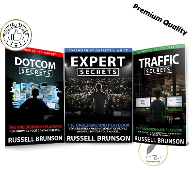 Picture of Expert Secrets, Dotcom Secrets, Traffic Secrets (3 Books Combo by Russell Brunson) - Premium Quality - Paperback
