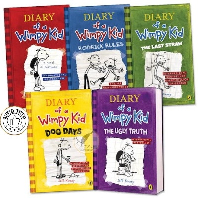 Picture of Diary of a Wimpy Kid by Jeff Kinney 5 Book Set : Diary of a Wimpy Kid, Rodrick Rules, The Last Straw, Dog Days & The Ugly Truth