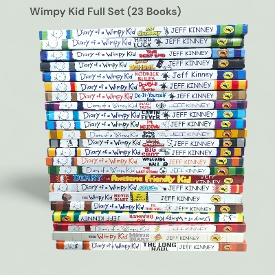 Picture of Diary of a Wimpy Kid by Jeff Kinney (1-23 Books Collection Set) - Yellow - Paperback
