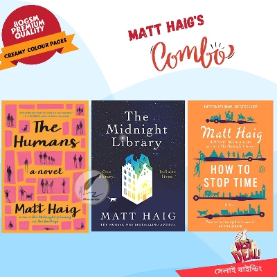 Picture of Matt Haig 3 Books Combo (The Midnight Library +The Humans +How to Stop Time)