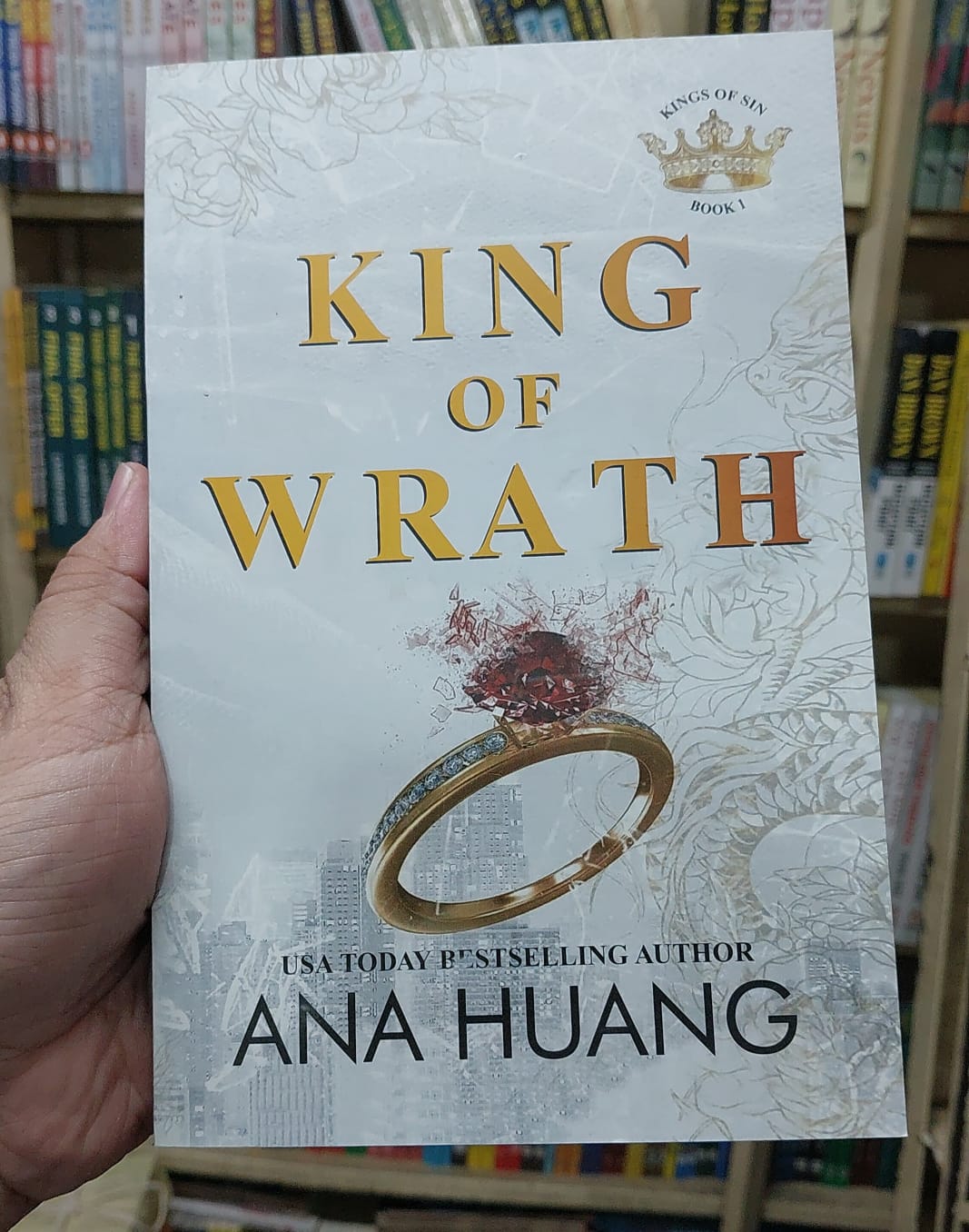 Picture of King of Wrath (Kings of Sin) by Ana Huang - Yellow - Paperback