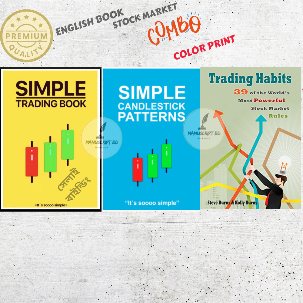 Picture of Combo of 3 books for Stock Market (Simple Trading Book, Simple Candlestick Patterns & Trading Habits) - Color Print - Paperback