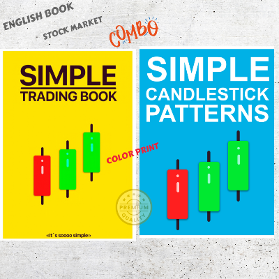 Picture of Combo of 2 Books for Stock Market (Simple Trading Book, Simple Candlestick Paterns) - Premium Color Print - Paperback