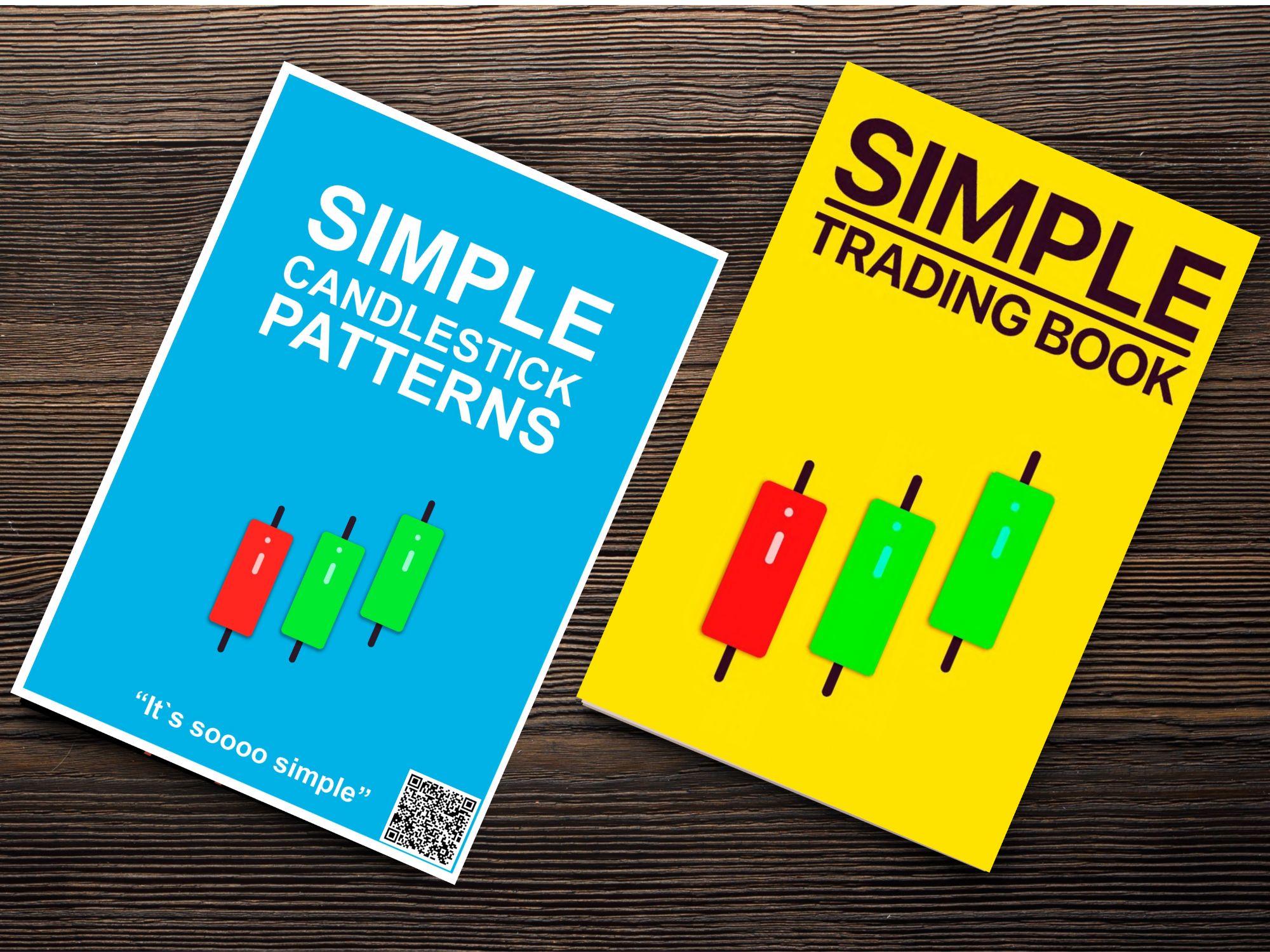 Picture of Combo of 2 Books for Stock Market (Simple Trading Book, Simple Candlestick Paterns) - Premium Color Print - Paperback