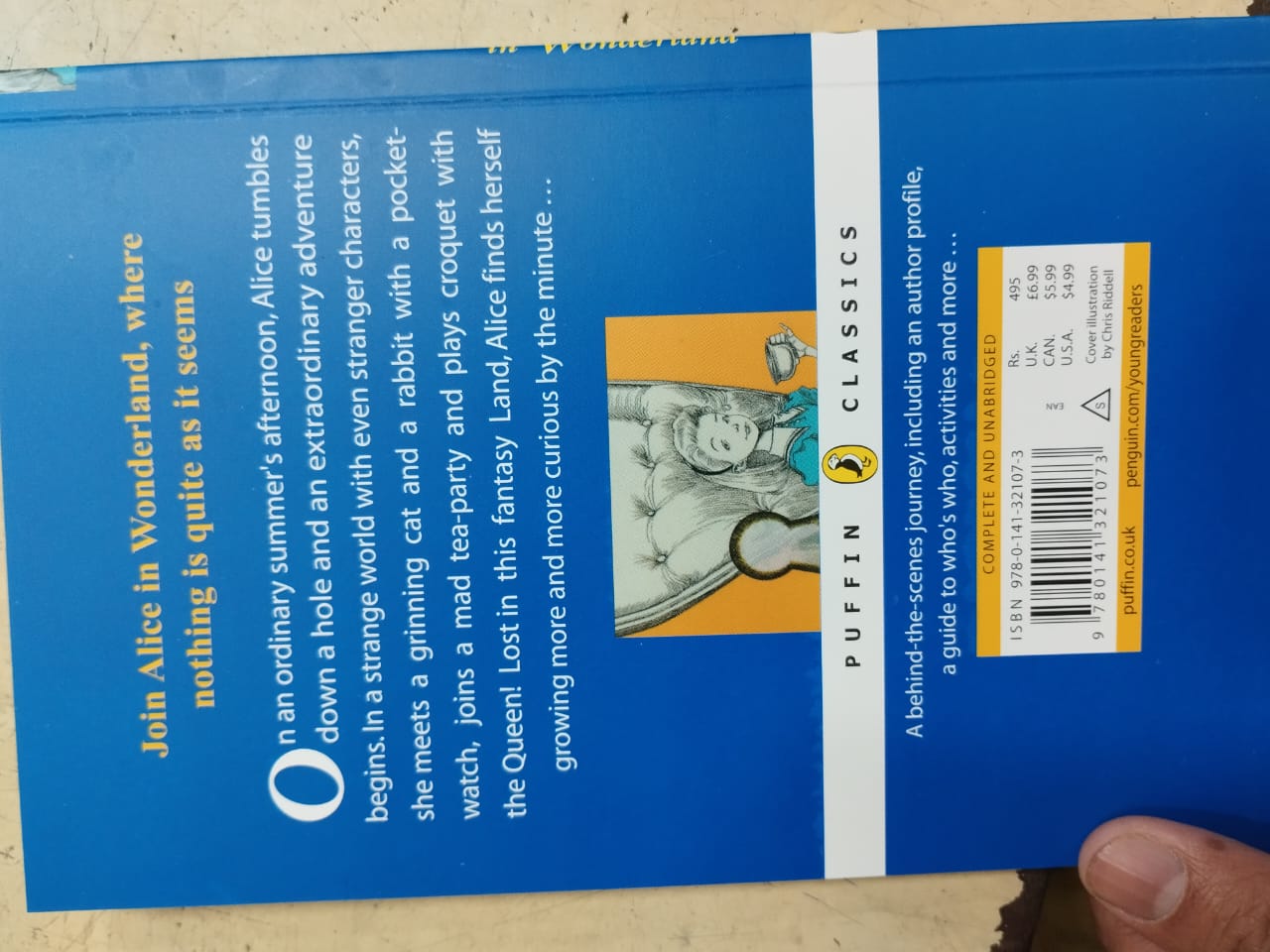 Picture of Alice's Adventures in Wonderland Book by Lewis Carroll - Paperback