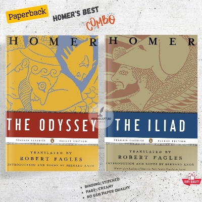 Picture of Combo of 2 Books by Homer (The Odyssey and The Illiad) Translated by Robert Fagles - Premium - Paperback