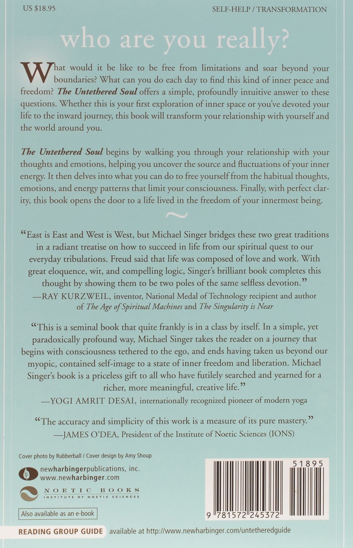 Picture of The Untethered Soul: The Journey Beyond Yourself  by Michael Alan Singer - Premium - Paperback