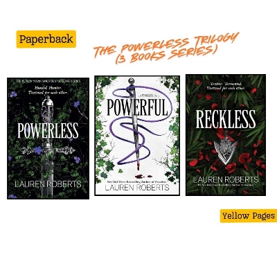 Picture of The Powerless Trilogy (3 book series) by Lauren Roberts - Yellow - Paperback