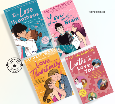 Picture of Ali Hazelwood Bestselling Books Combo (The Love Hypothesis, Love on the Brain, Loathe to Love You & Love Theoretically)