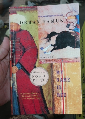 Picture of My Name Is Red Novel by Orhan Pamuk - Yellow - Paperback