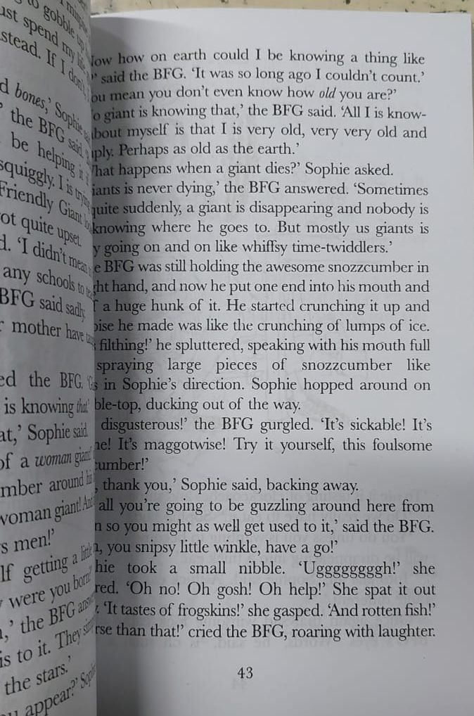 Picture of The BFG Novel by Roald Dahl - Yellow - Paperback