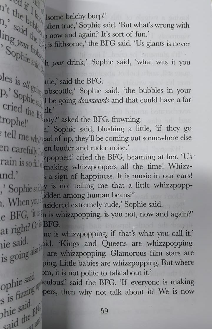 Picture of The BFG Novel by Roald Dahl - Yellow - Paperback