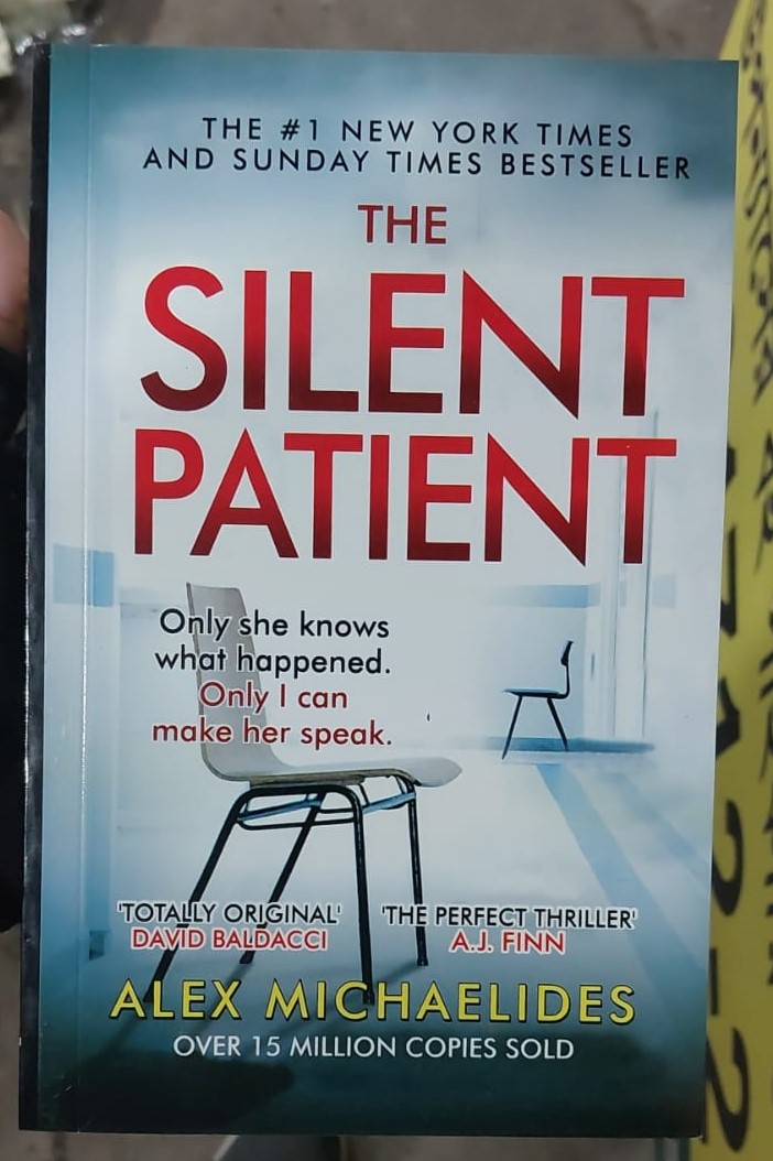 Picture of The Silent Patient Novel by Alex Michaelides - Yellow - Paperback