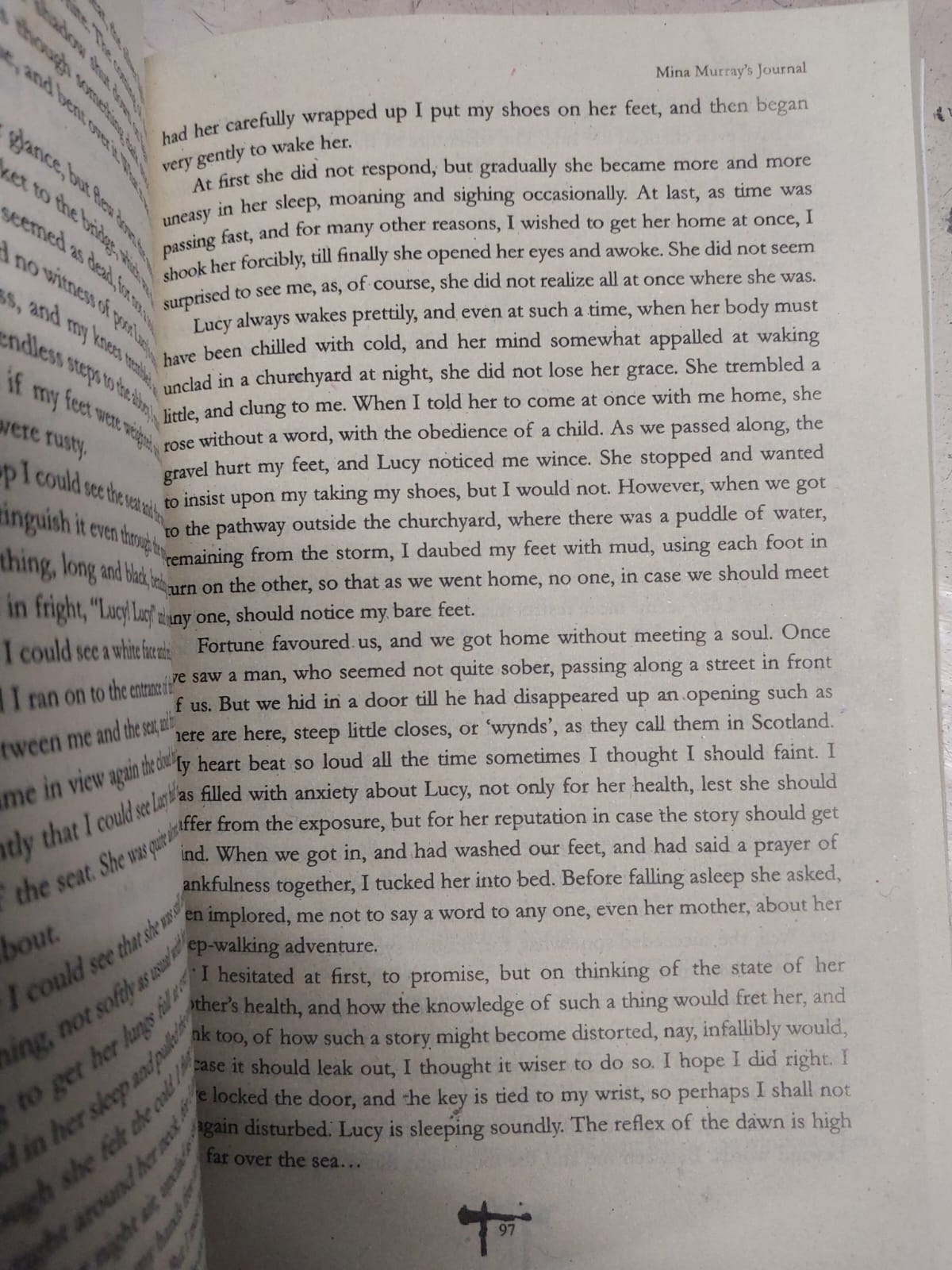 Picture of Dracula Novel by Bram Stoker - Yellow - Paperback